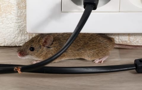 Signs of mice infestation in a Collegeville home illustrating rodent entry and activity